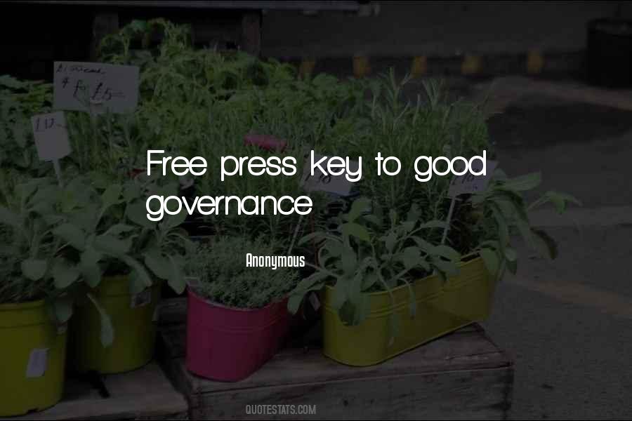 Quotes About Good Governance #351958