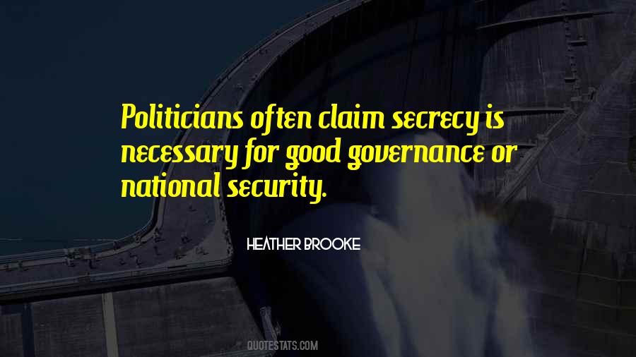 Quotes About Good Governance #562417