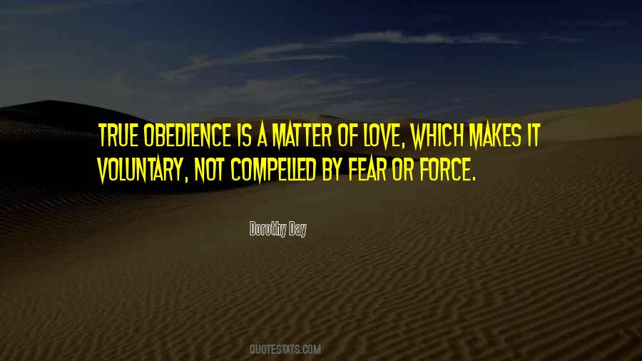 Quotes About Fear And Obedience #10755