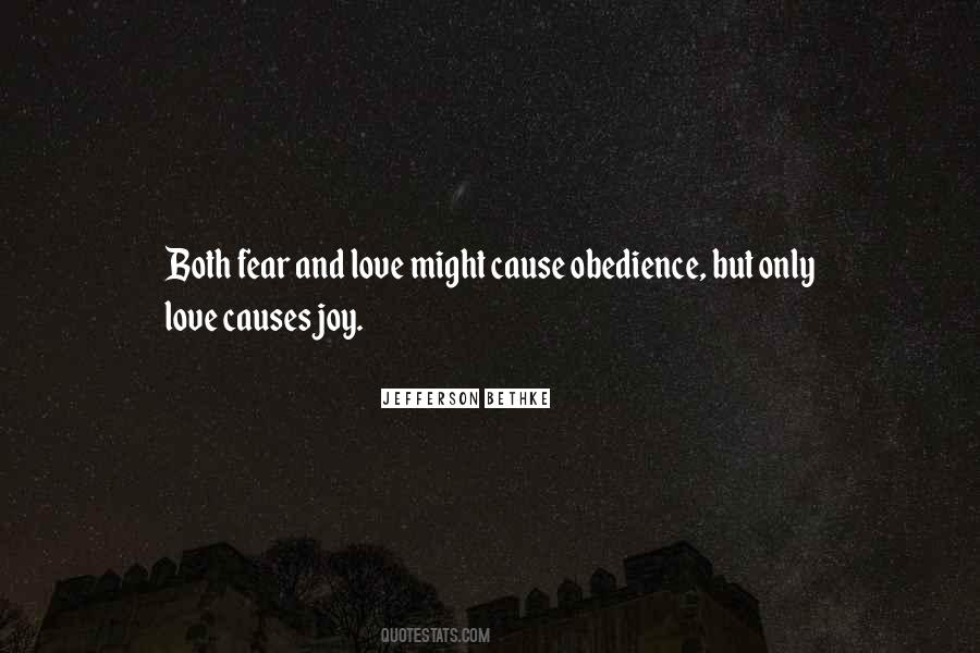 Quotes About Fear And Obedience #1700158
