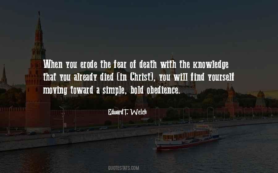 Quotes About Fear And Obedience #17962