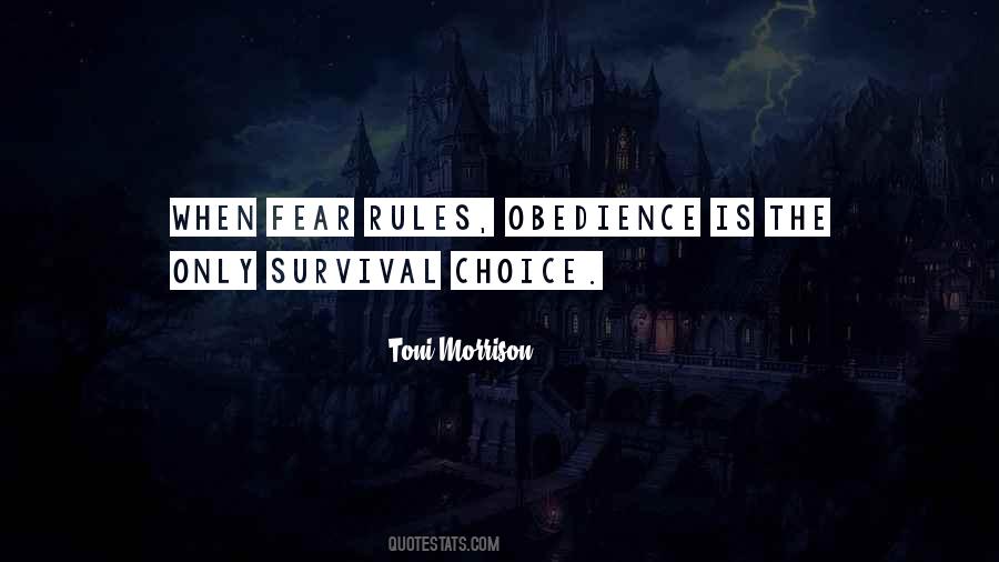 Quotes About Fear And Obedience #345648