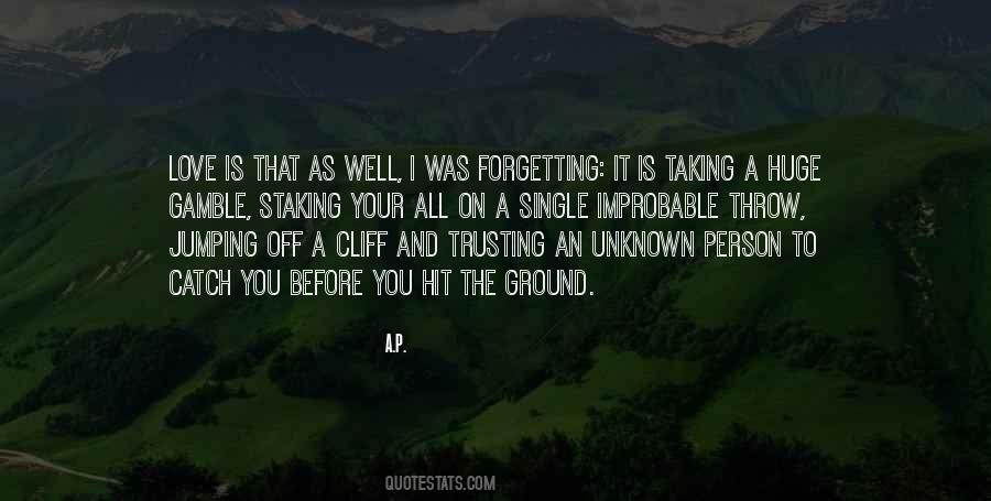 Quotes About Cliff Jumping #1874617