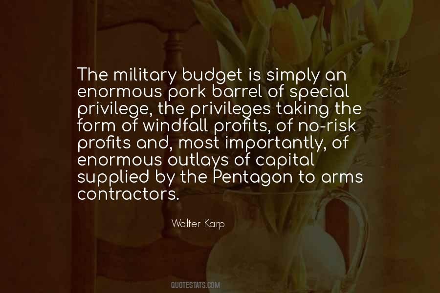 Military Budget Quotes #965640
