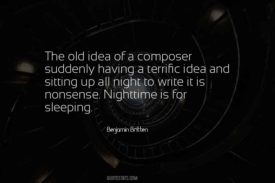 Quotes About The Nighttime #948832
