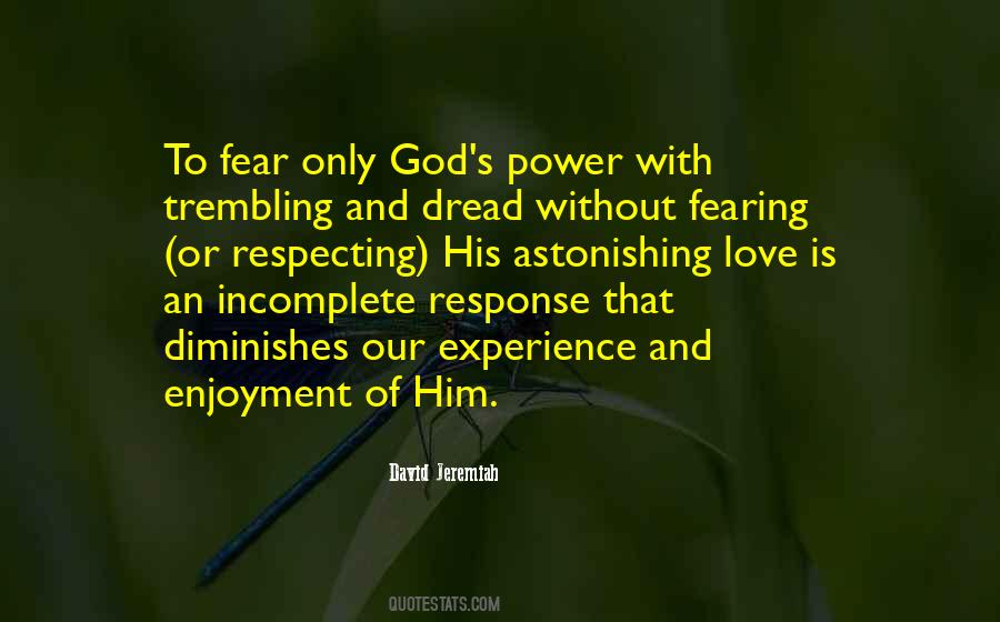 Quotes About Fearing God #1283892