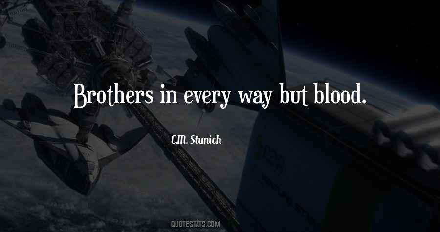 Quotes About Non Blood Brothers #671453