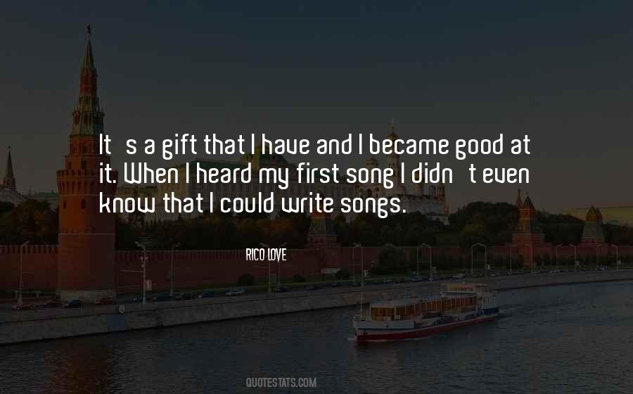 My First Song Quotes #188479