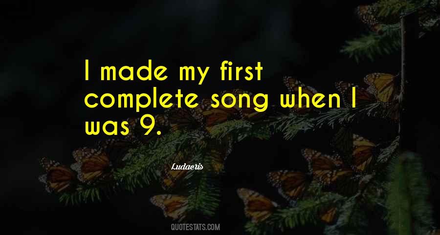 My First Song Quotes #422512