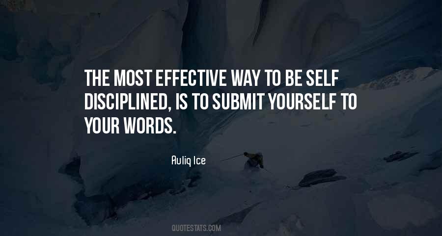 Self Disciplined Quotes #211058