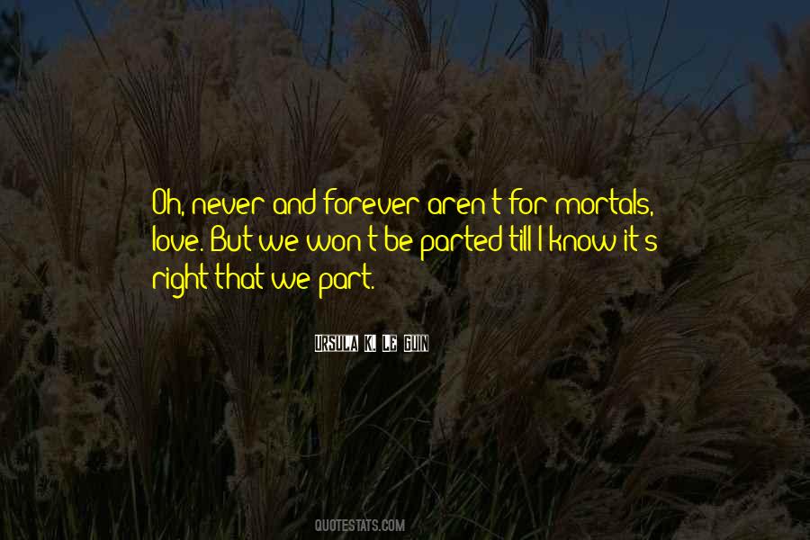 Quotes About Parted #1096614