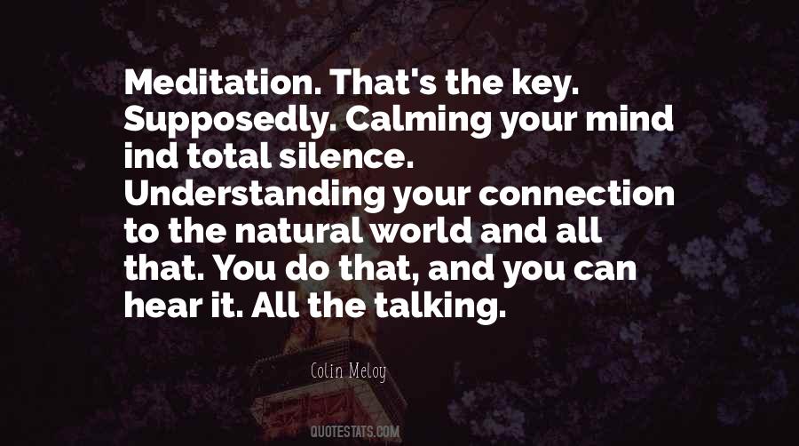 Silence Meditation Quotes #1379505