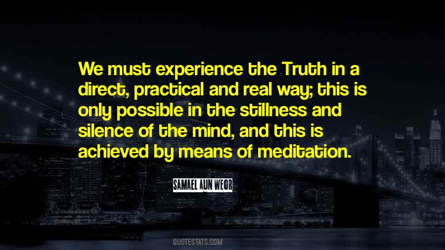 Silence Meditation Quotes #1534026