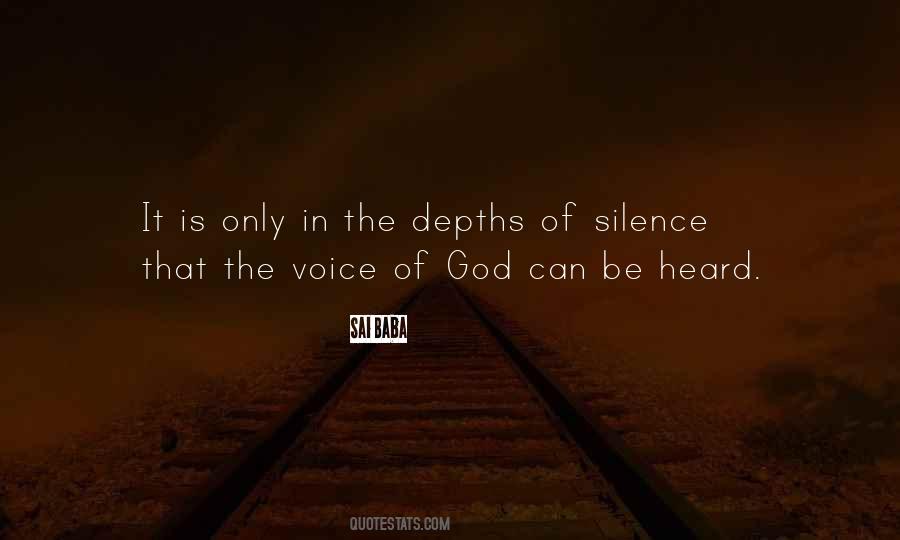 Silence Meditation Quotes #1712243