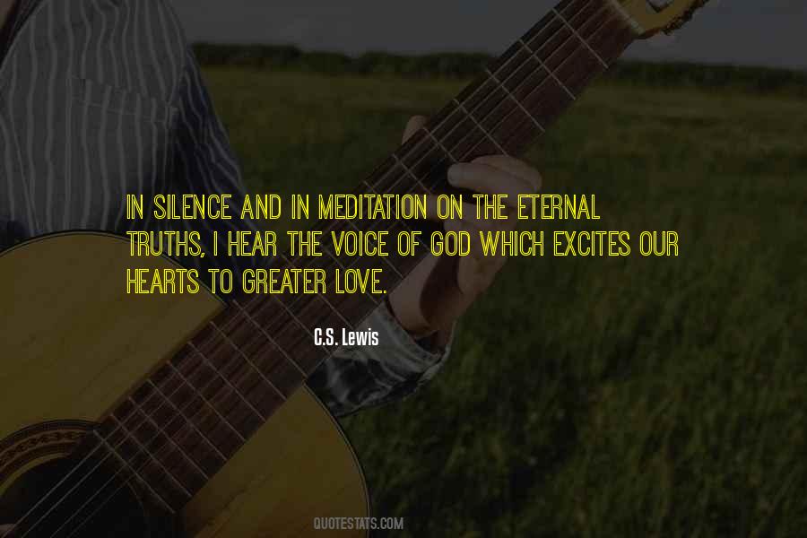 Silence Meditation Quotes #27354