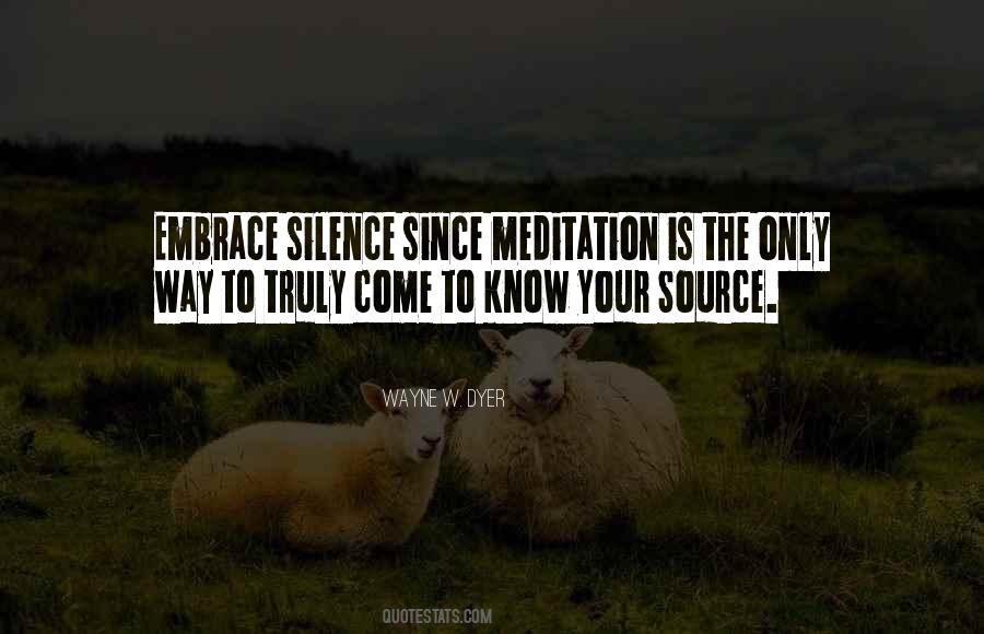 Silence Meditation Quotes #705233