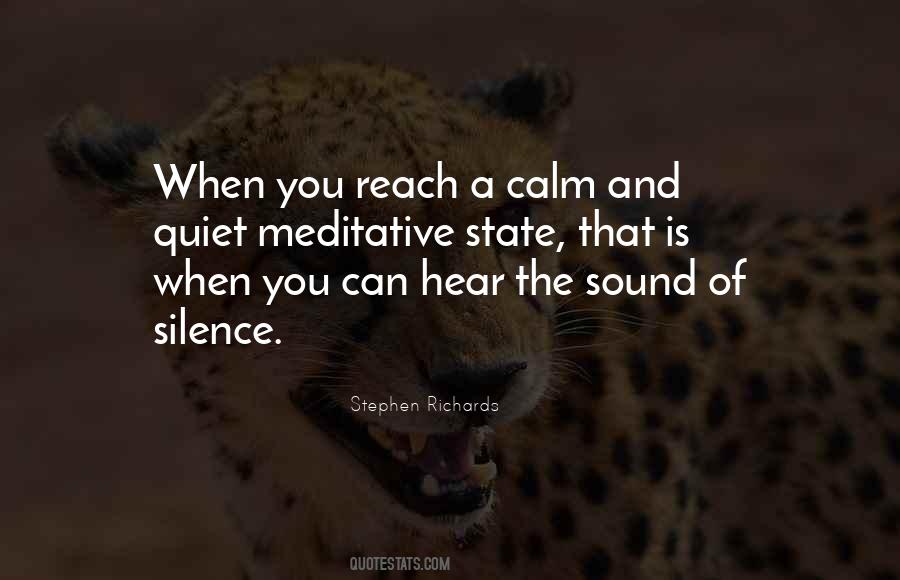 Silence Meditation Quotes #734781