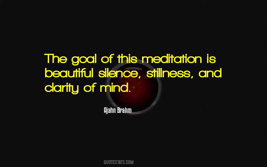 Silence Meditation Quotes #777524