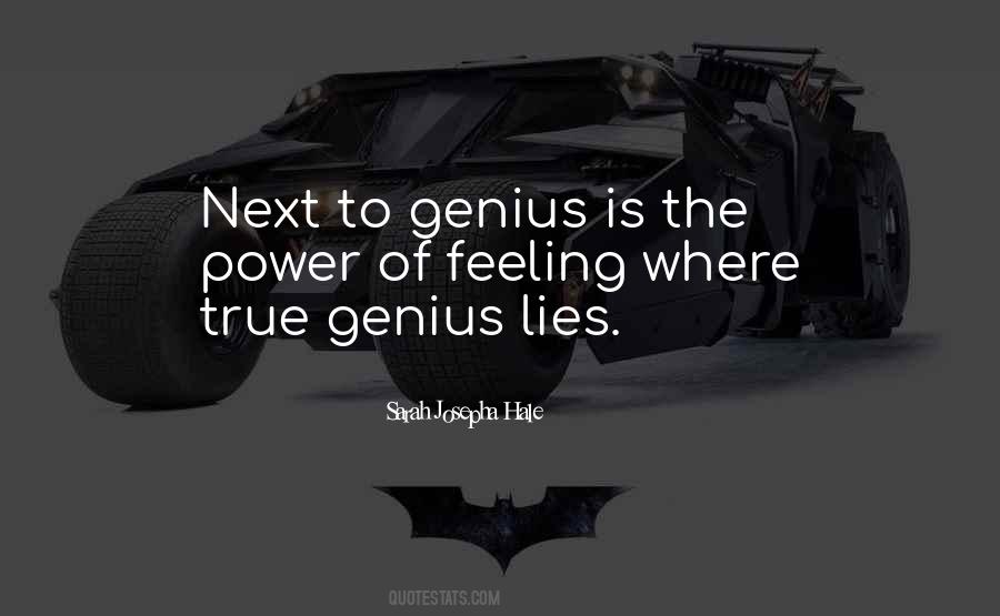 Quotes About True Genius #1761726