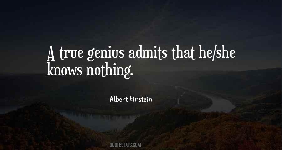 Quotes About True Genius #471332