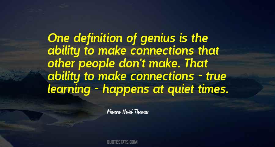 Quotes About True Genius #635055