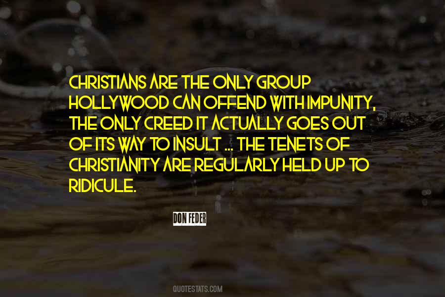 Tenets Of Christianity Quotes #1037949