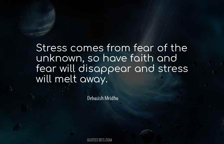 Quotes About Fear Of The Unknown #619490