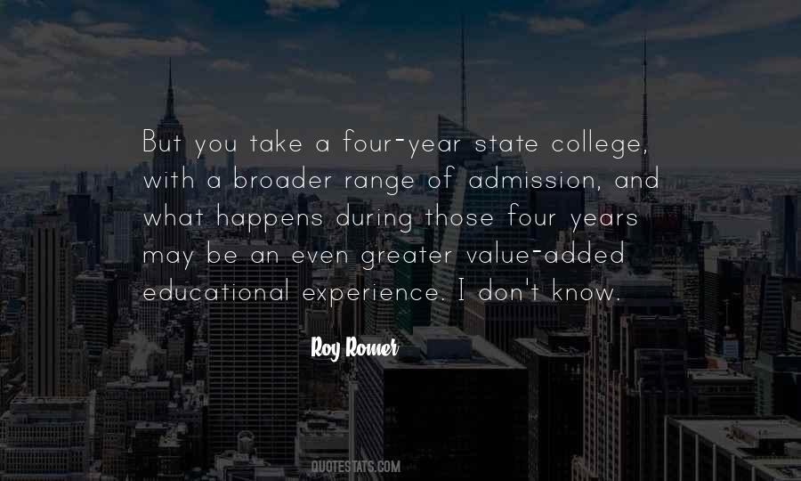Quotes About College Experience #1482079