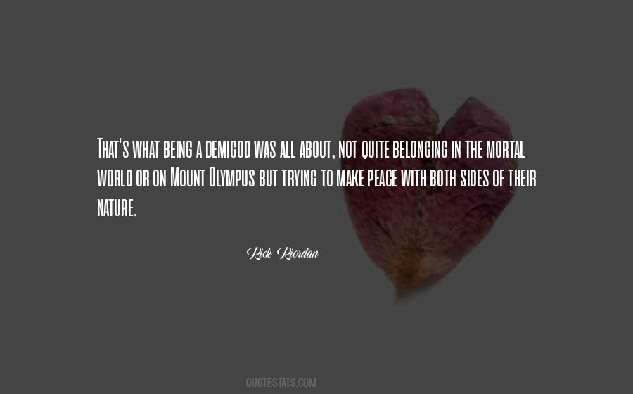 Being With Nature Quotes #179226