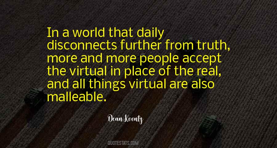 Quotes About Virtual World #1347195