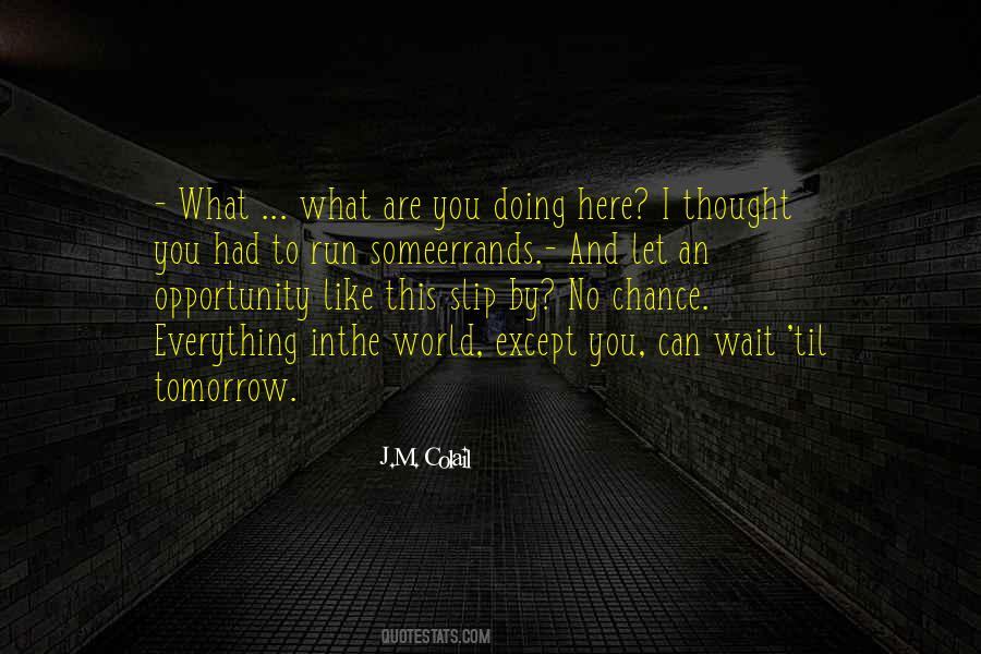 Quotes About Opportunity And Chance #1426925
