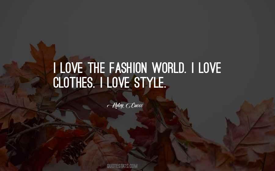 Fashion World Quotes #1281909