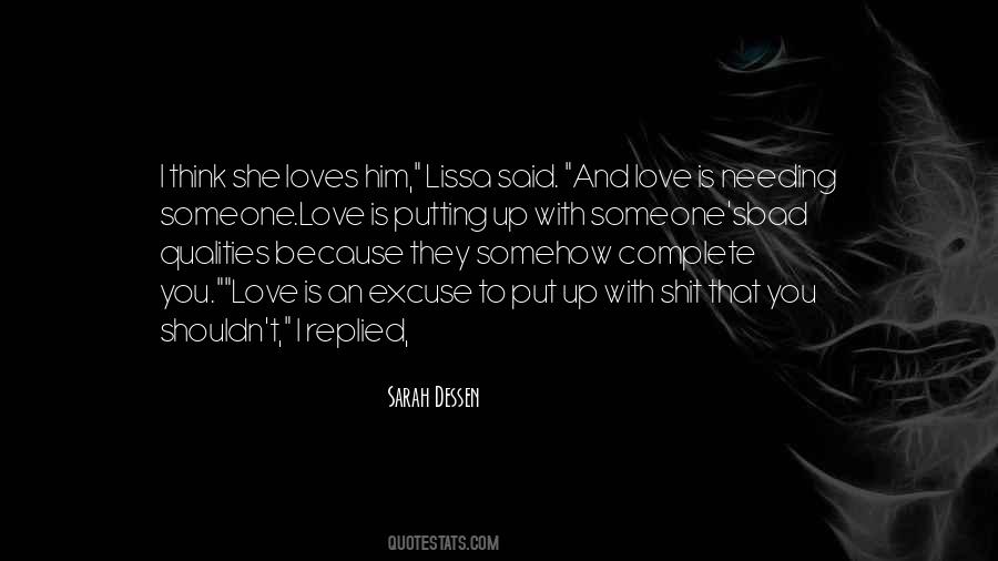 Quotes About She Loves Him #203311
