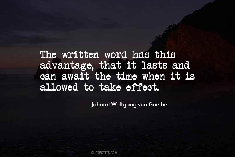 Quotes About Written Word #1845355