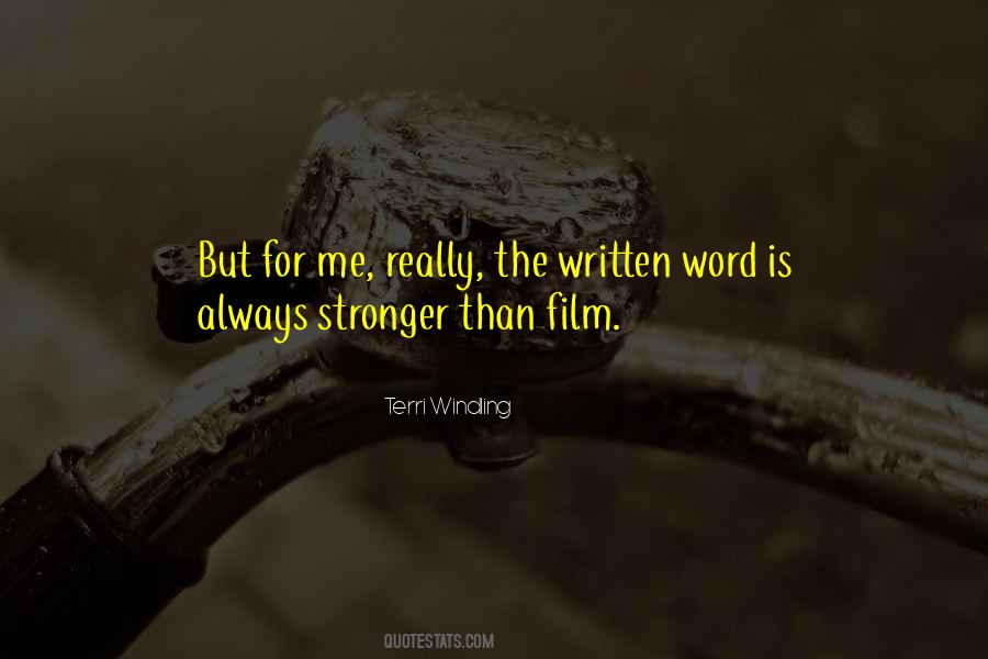 Quotes About Written Word #376598