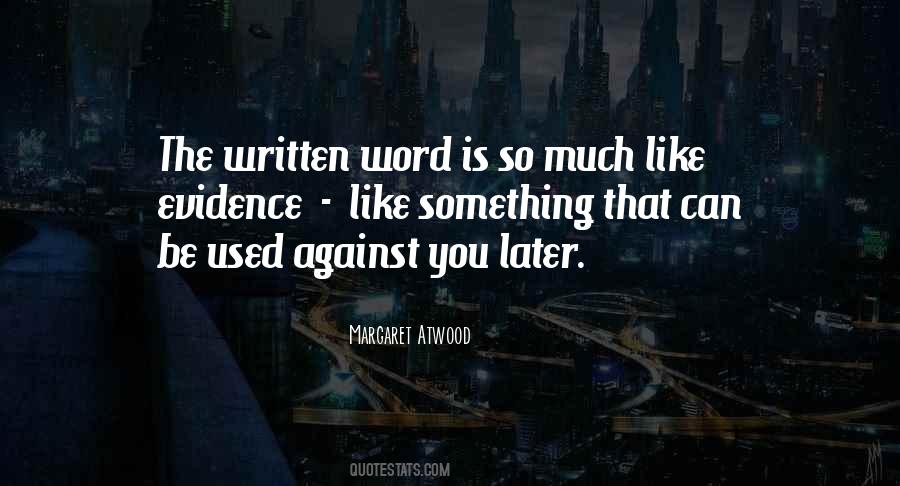 Quotes About Written Word #941063