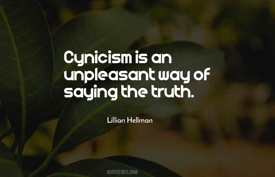 Quotes About Cynicism #1398905