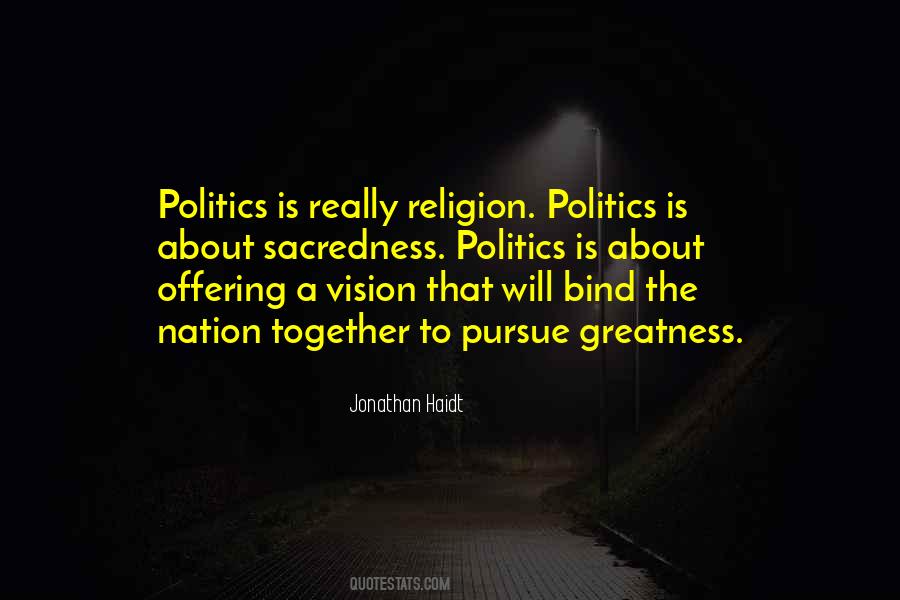 Religion Vision Quotes #1481904