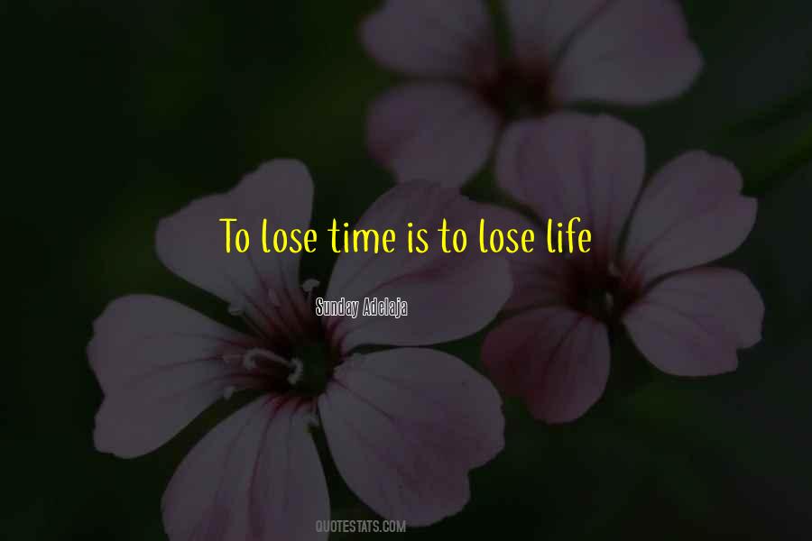 Quotes About Time Loss #50398