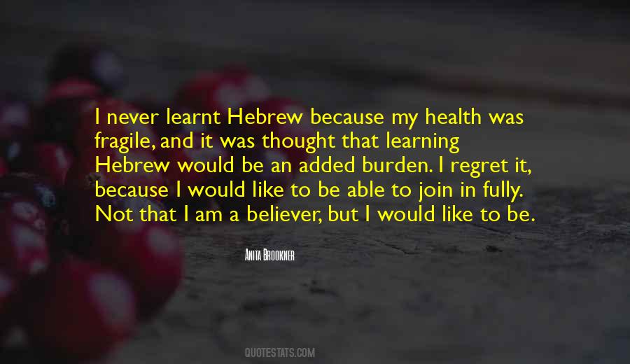 Quotes About Learning Hebrew #376931