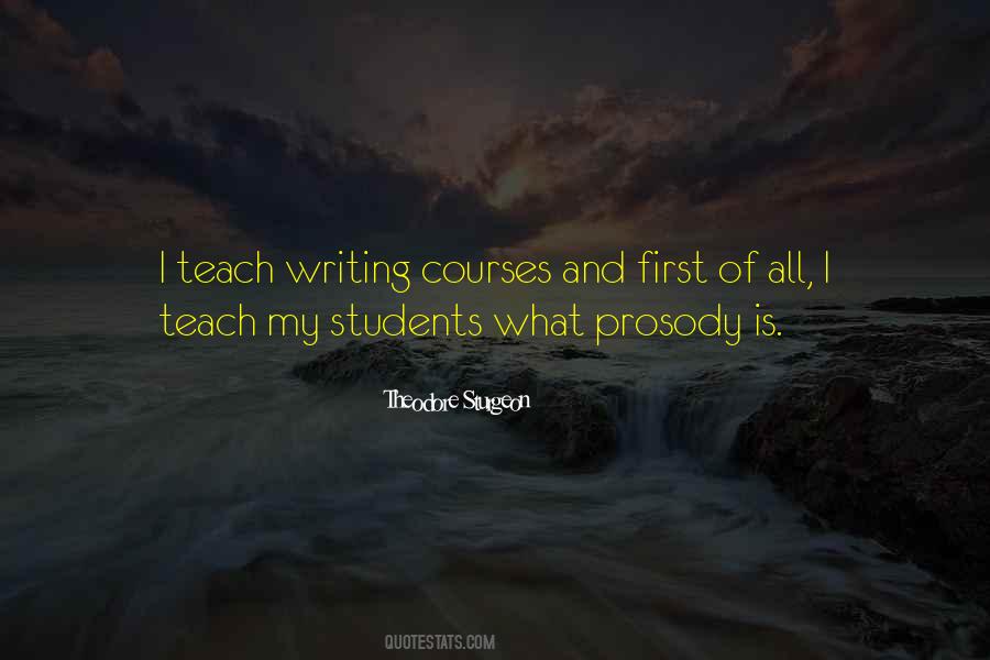 Writing Courses Quotes #51188