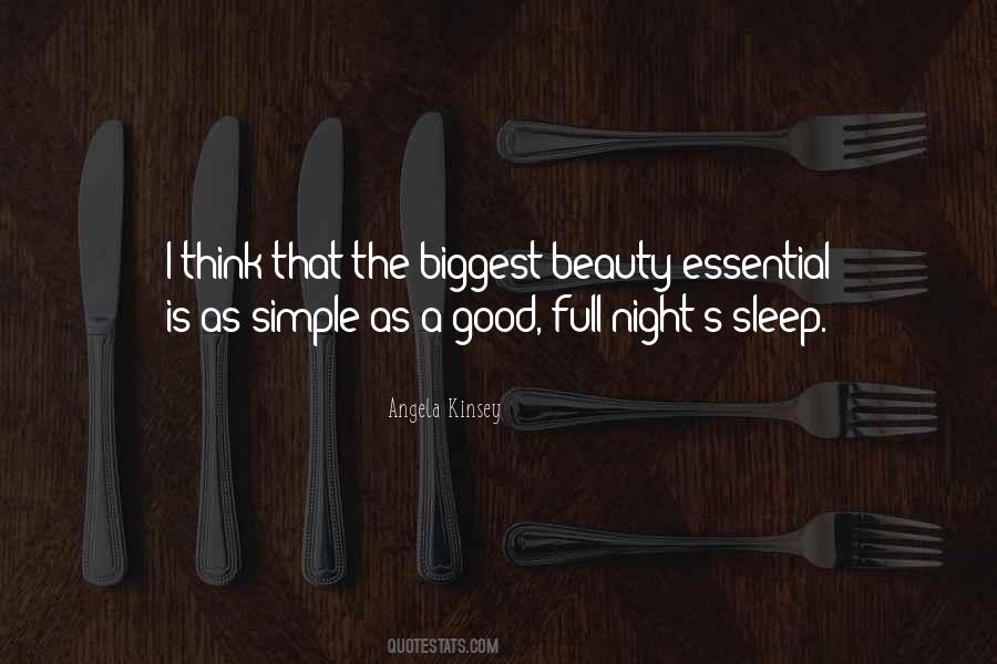 Quotes About A Good Night's Sleep #1797776