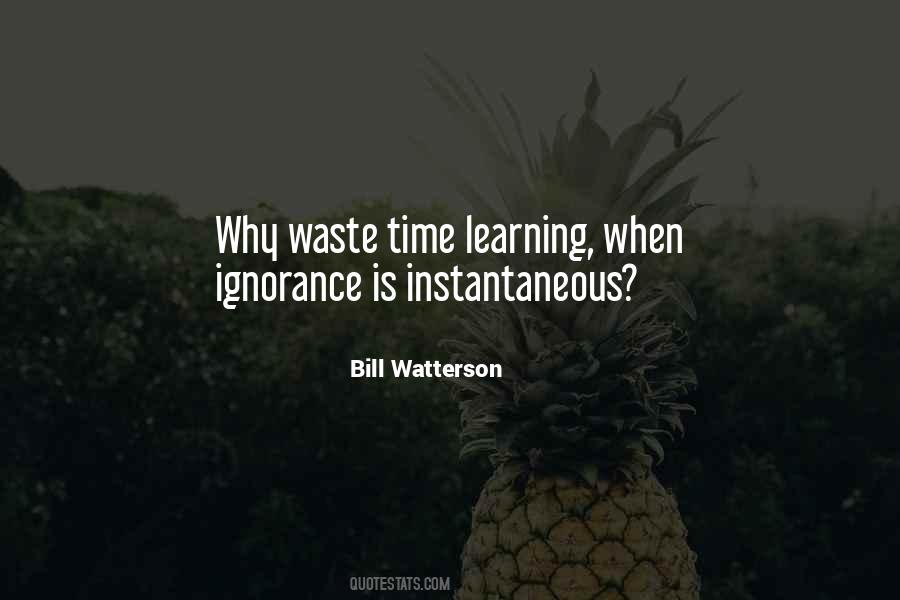 Quotes About Time Learning #1784187