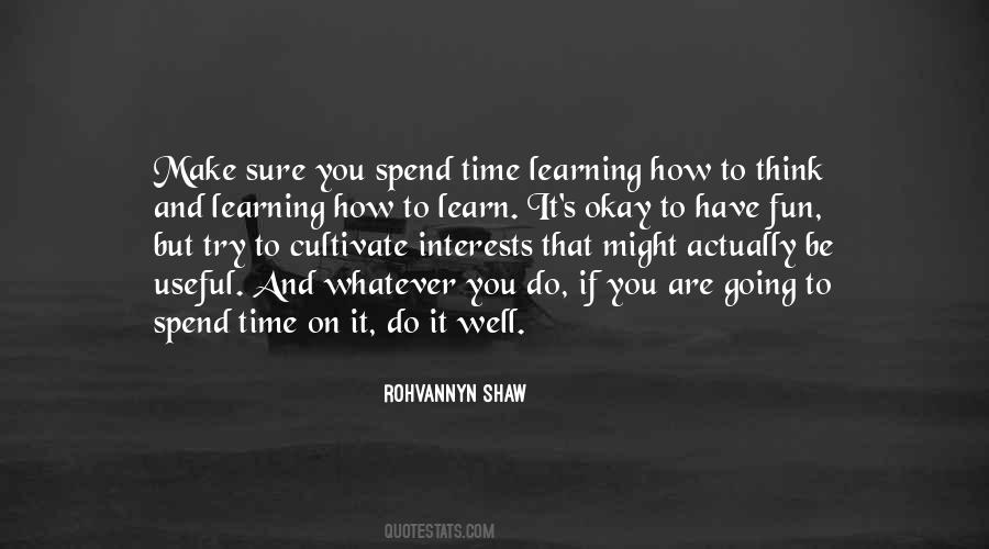 Quotes About Time Learning #606131