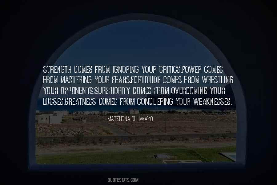 Quotes About Weaknesses #1267411