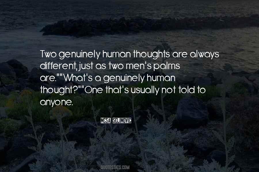 Quotes About Human Thoughts #1063977