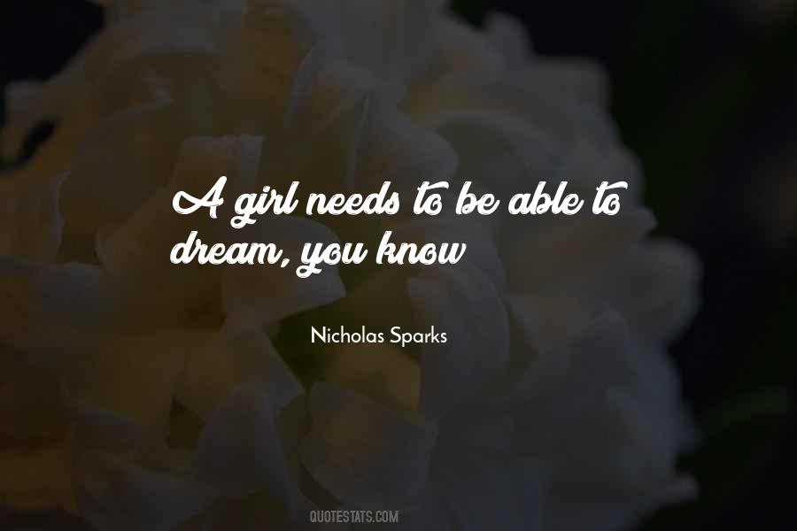 Quotes About A Dream Girl #1226330
