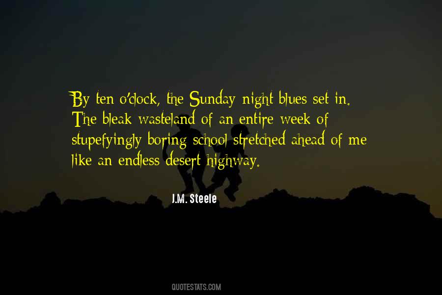 Quotes About Sunday Night Blues #961271