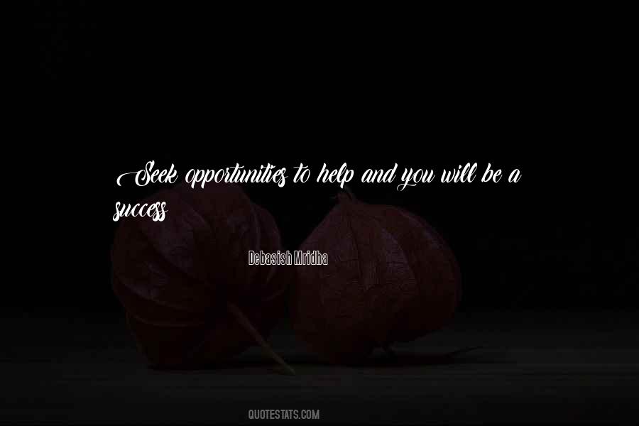 Seek Opportunities Quotes #940046