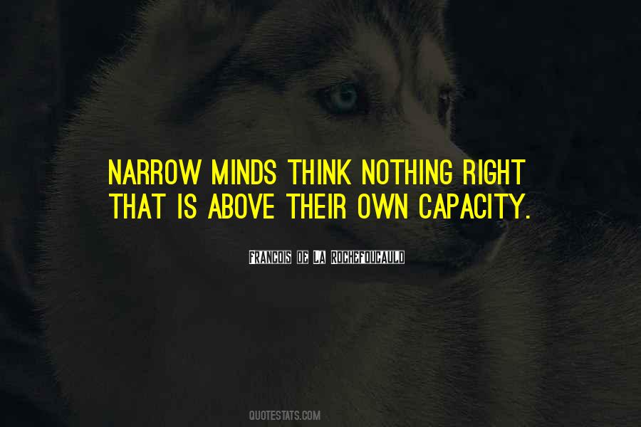 Quotes About Narrow Minds #724435